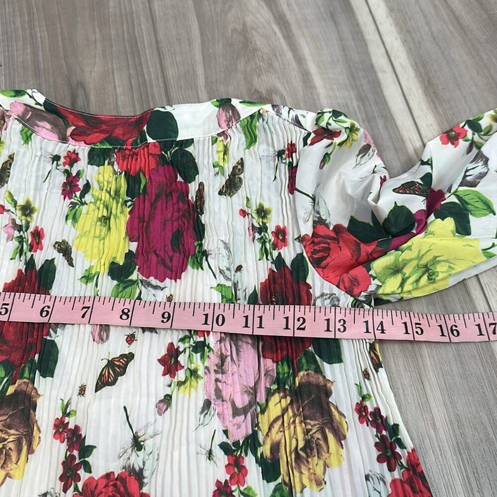 Baker by Ted baker floral pleated swing top size 8 - Picture 7 of 7